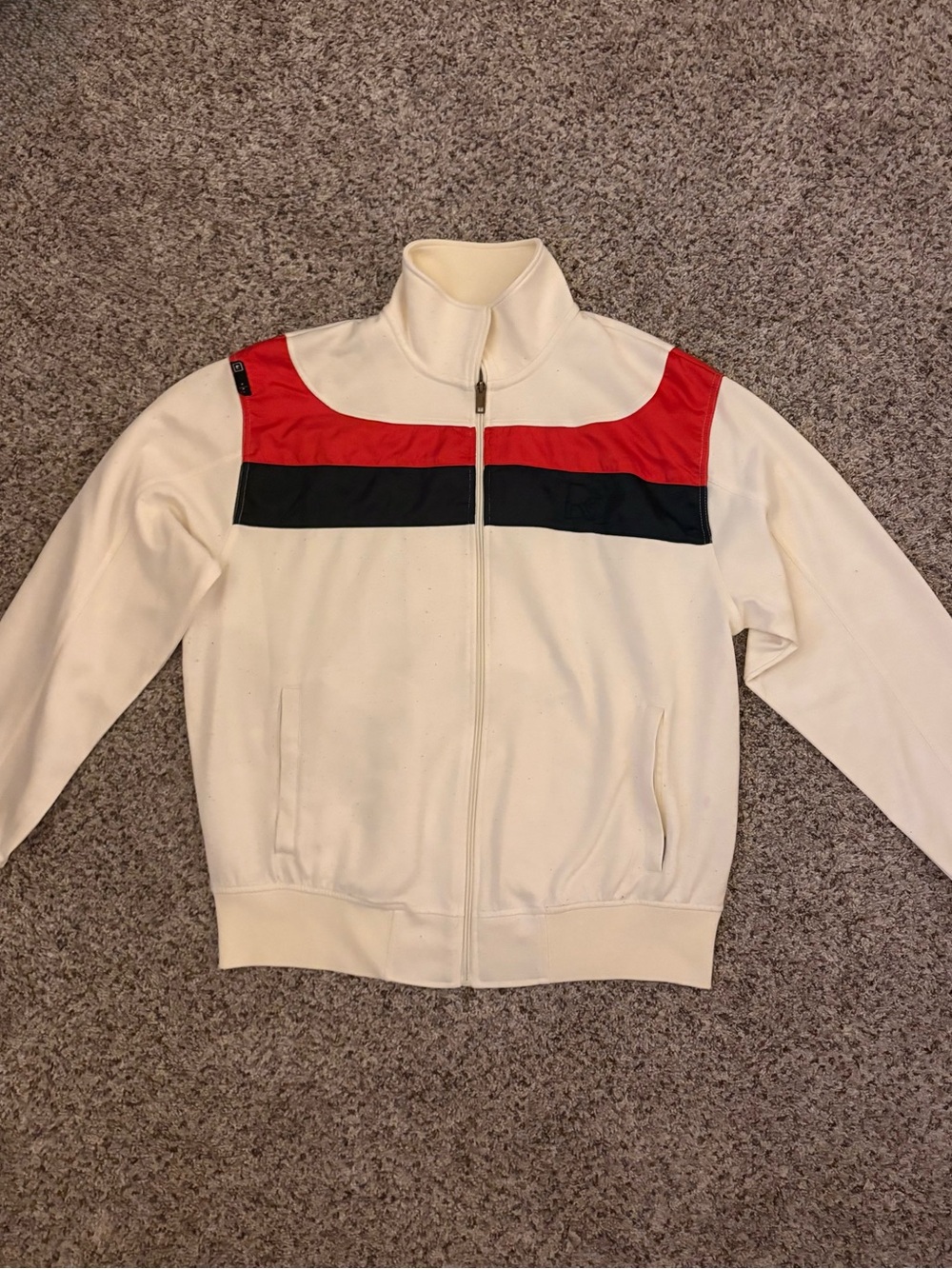 Rocawear Cream Jacket with Black Tag Detail